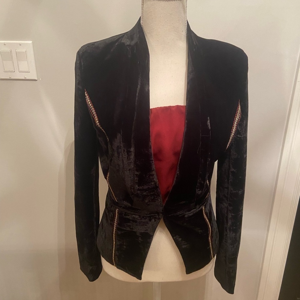 WYLDR velvet look blazer - Picture 6 of 11